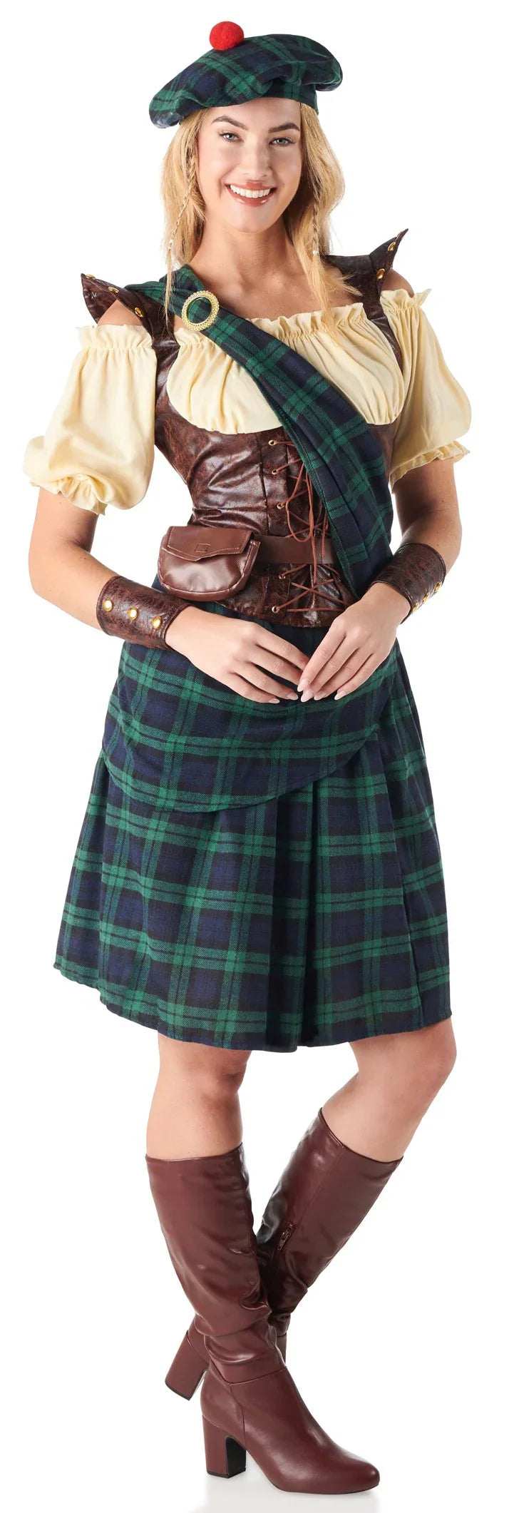 Disfraz de Escocesa Medieval para Mujer Escoceses Kimokawaii